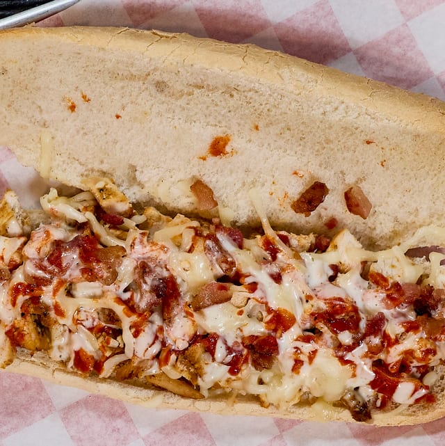 Spicy Chicken Bacon Ranch Sub.